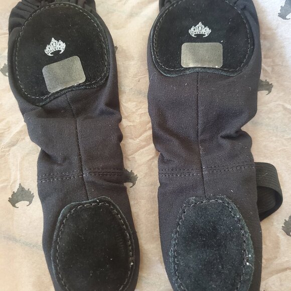 Mariia Pro Black Stretch Canvas Split Sole Ballet Shoes NEW IN BOX - Picture 2 of 6